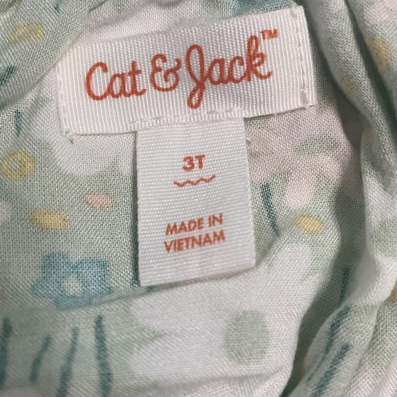 Set of 2 Girls Rompers- Green Floral and a Peach color Pineapple foil Print. - Picture 13 of 14